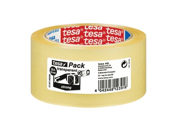 Emballasjetape TESA Strong 50mmx66m klar 
